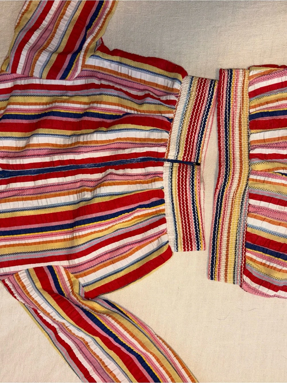 Vintage 2 peice set Striped Wide-Leg Pants in Multi-Color girls size 6
